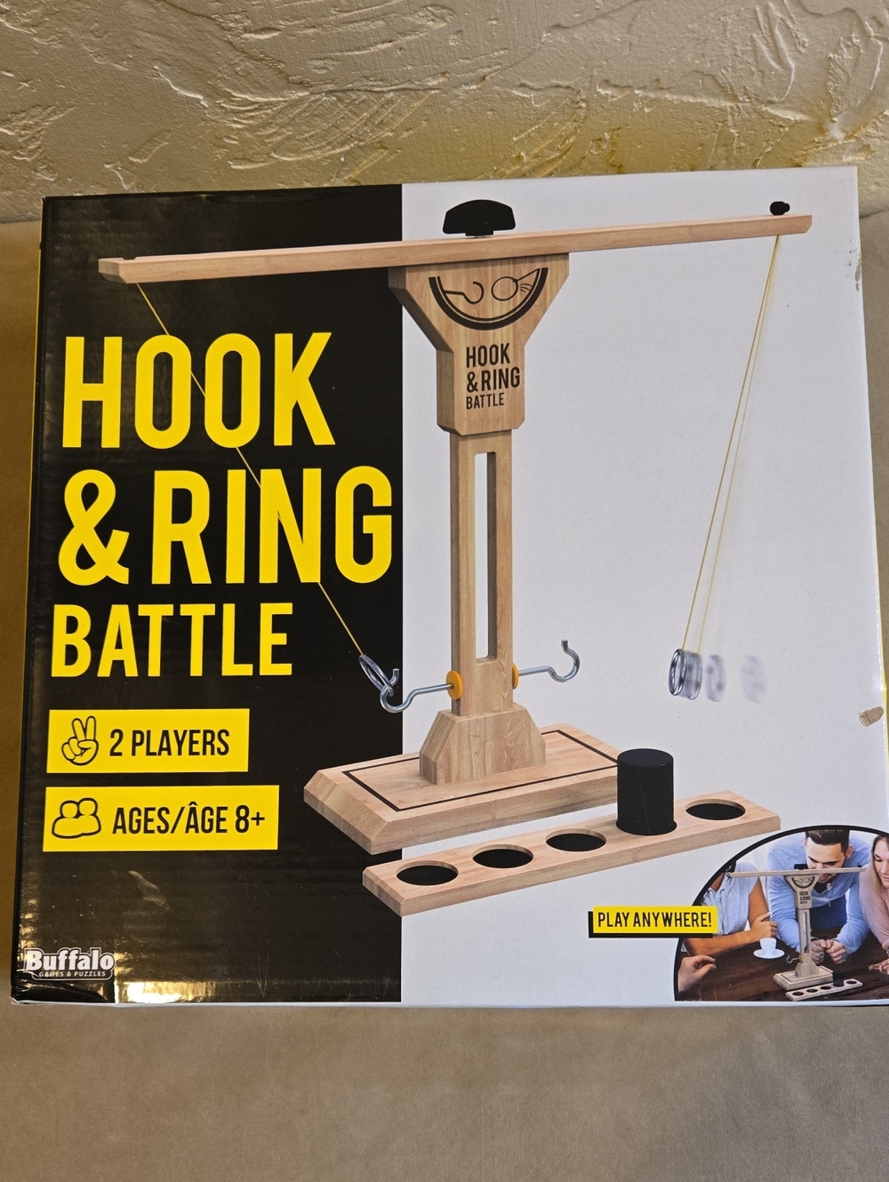 Buffalo David Bitton Wooden Hook & Ring Game